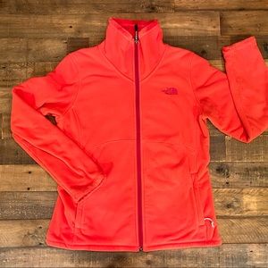 Womens North Face Fleece Hooded Full Zip Jacket